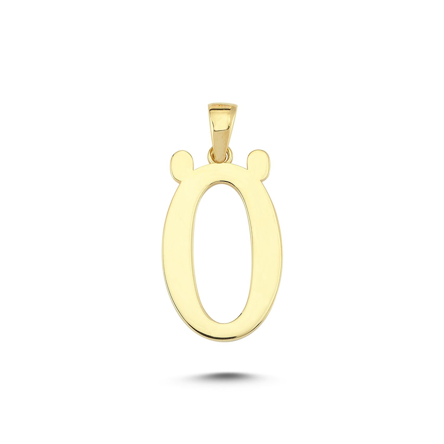 Beelo Gold 14K Altın Ö Harfi Kolye Ucu