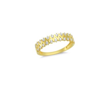 Beelo Gold 14K Altın Taşlı Yüzük