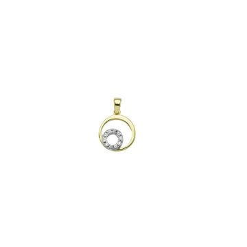 Beelo Gold 14K Altın Tasarım Halka Kolye Ucu