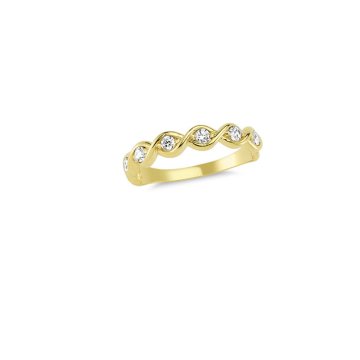 Beelo Gold 14K Altın Taşlı Sarmal Yüzük