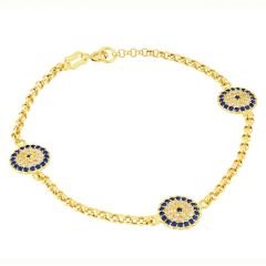 Beelo Gold 14K Altın Nazar Bileklik