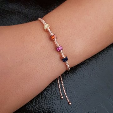 Beelo Silver 925K Gümüş Baget Bileklik