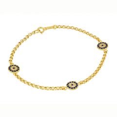 Beelo Gold 14K Altın Nazar Bileklik