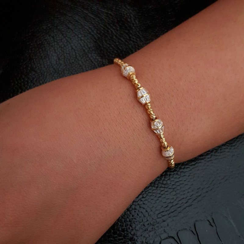 Beelo Silver 925K Gümüş Baget Bileklik