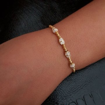 Beelo Silver 925K Gümüş Baget Bileklik
