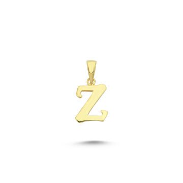 Beelo Gold 14K Altın Z Harfi Kolye Ucu