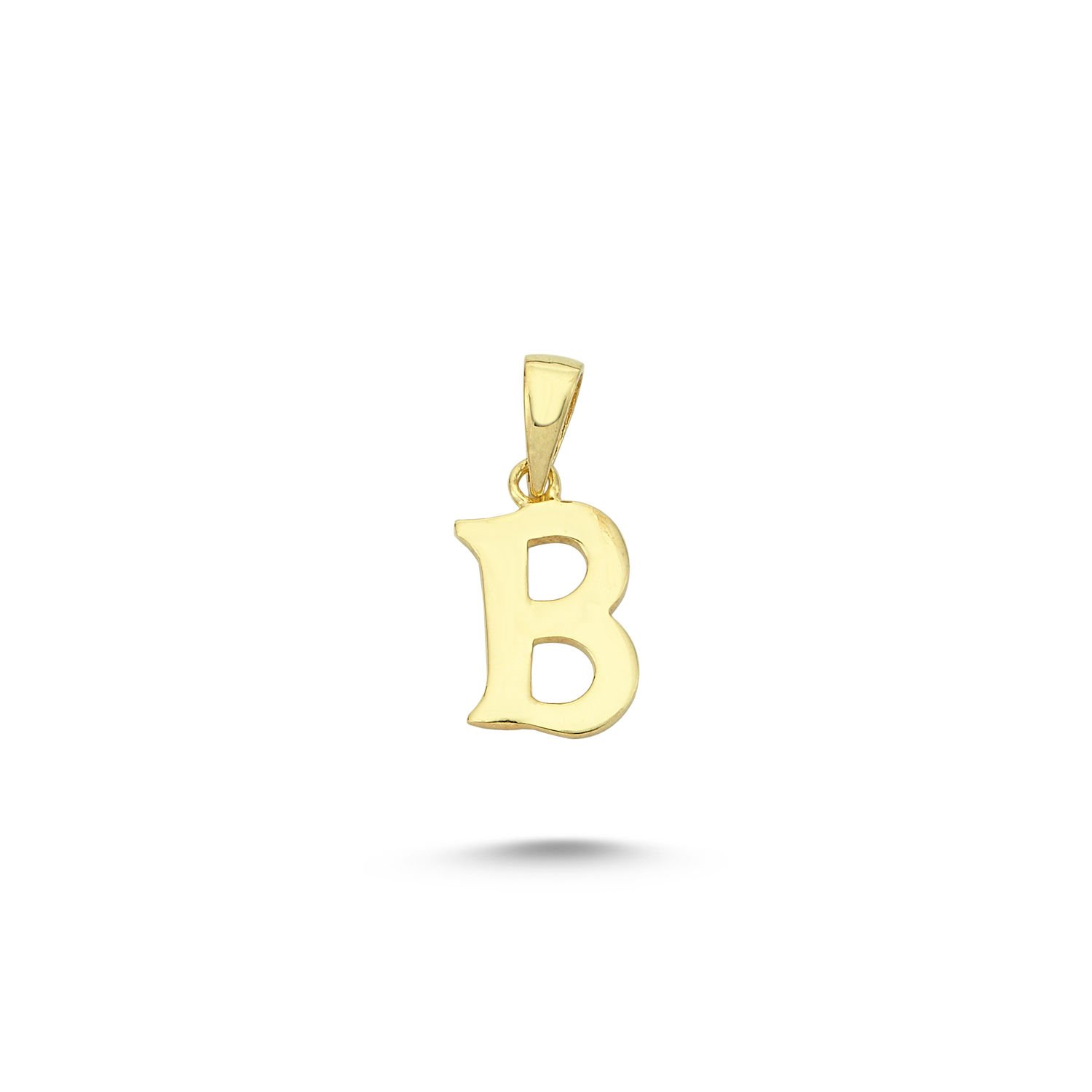 Beelo Gold 14K Altın B Harfi Kolye Ucu