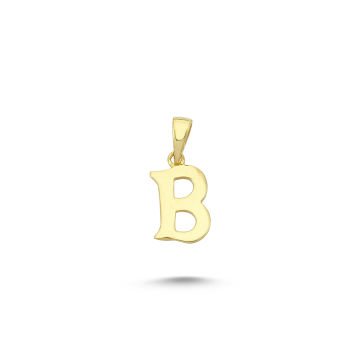 Beelo Gold 14K Altın B Harfi Kolye Ucu