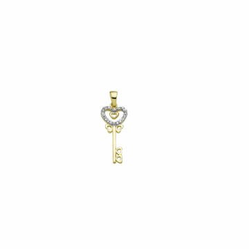 Beelo Gold 14K Altın Tasarım Anahtar Kolye Ucu