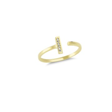 Beelo Gold 14K Altın Taşlı Yüzük