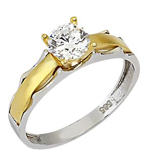 Beelo Gold 14K Altın Tek Taş Yüzük YTT014