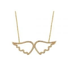 Beelo Gold 14K Altın Melek Kanadı Kolye BGKL004