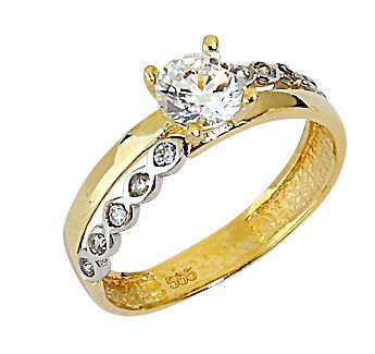 Beelo Gold 14K Altın Tek Taş Yüzük YTT021