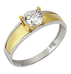 Beelo Gold 14K Altın Tek Taş Yüzük YTT025