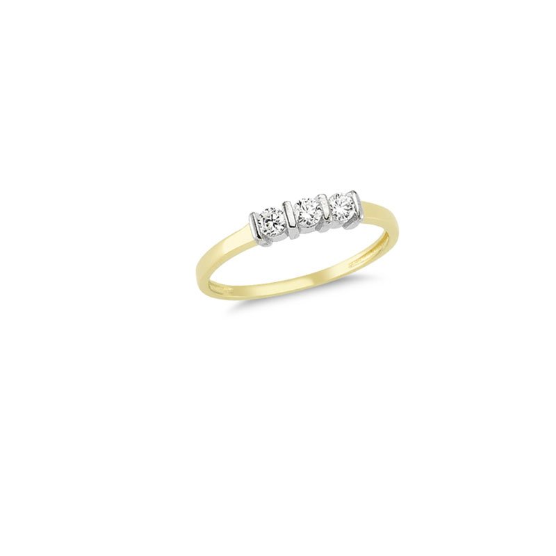 Beelo Gold 14K Altın Tasarım Yüzük 