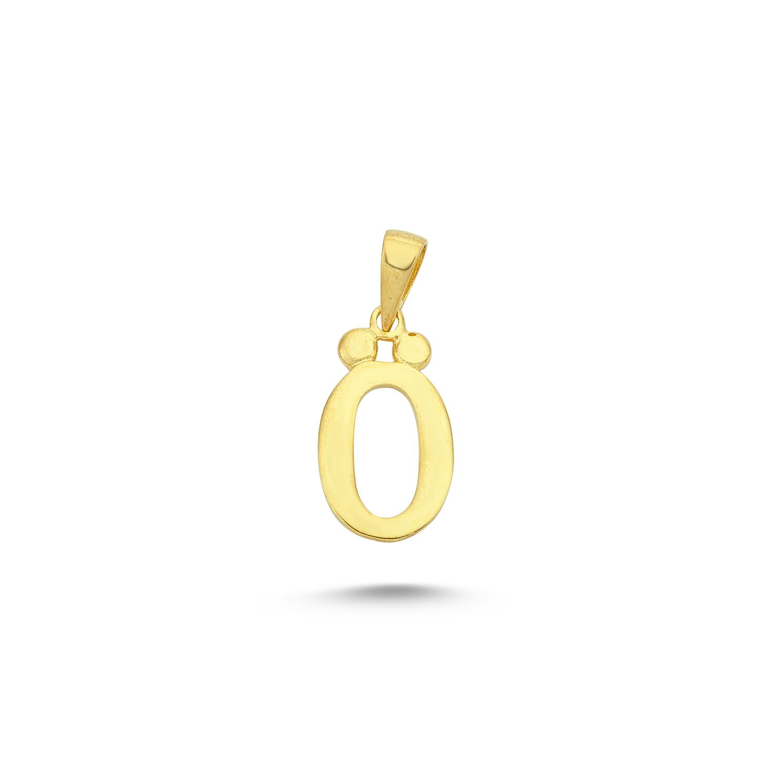 Beelo Gold 14K Altın Ö Harfi Kolye Ucu