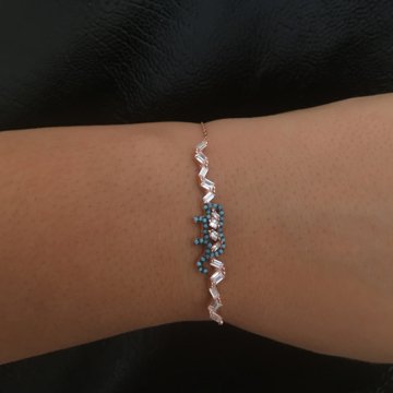 Beelo Silver 925K Gümüş Baget Fil  Bileklik