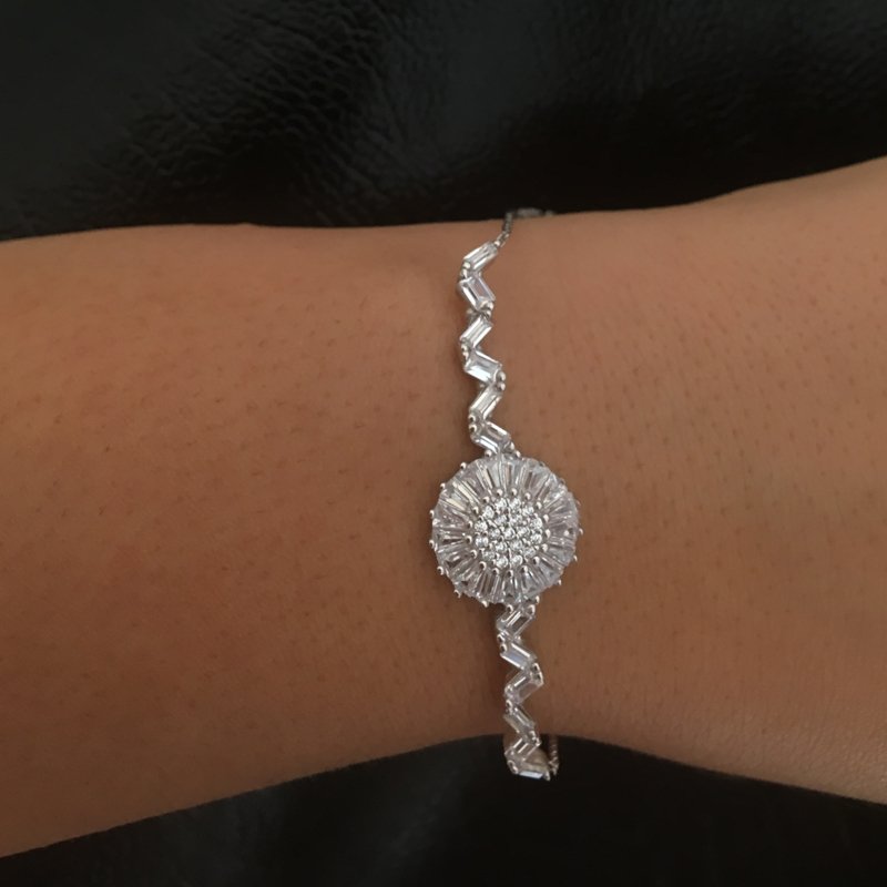 Beelo Silver 925K Gümüş Baget Bileklik