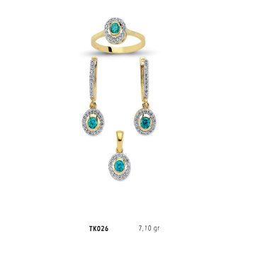 Beelo Gold 14K Altın Üçlü Set BGTKH026