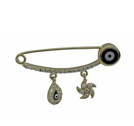 Beelo Gold 14K Altın Yıldız Çocuk Yaka İğne BGİGN024