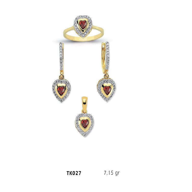 Beelo Gold 14K Altın Üçlü Set BGTKH027