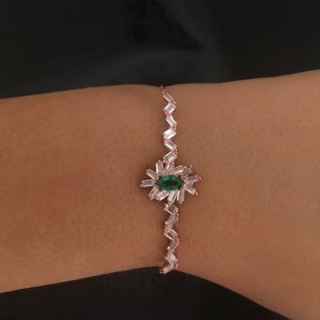 Beelo Silver 925K Gümüş Baget Bileklik