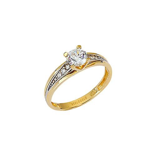 Beelo Gold 14K Altın Tek Taş Yüzük YTT001
