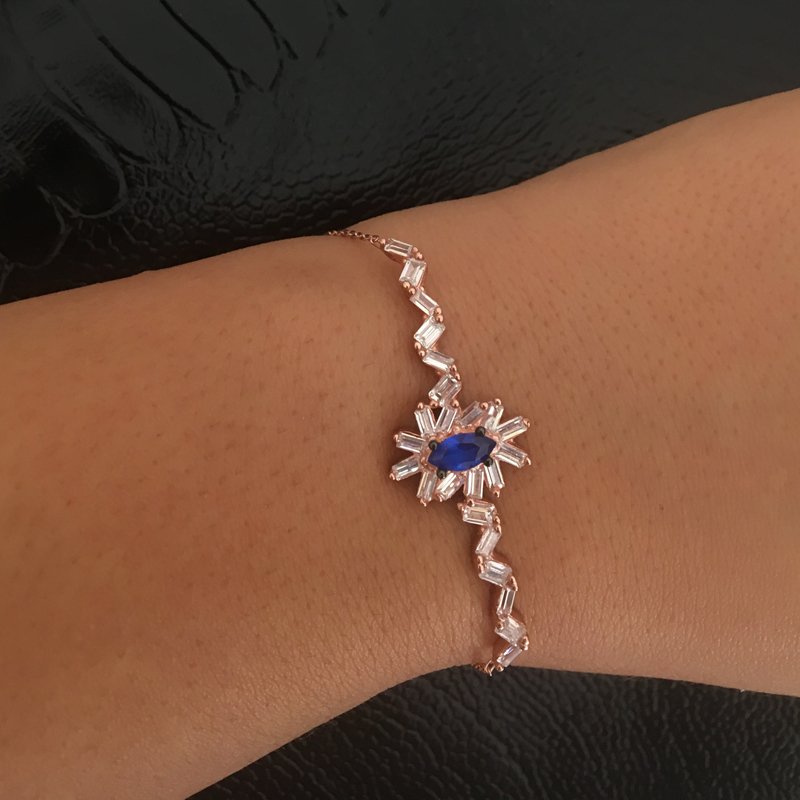 Beelo Silver 925K Gümüş Baget  Bileklik