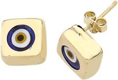 Beelo Gold 14K Altın Nazar Küpe