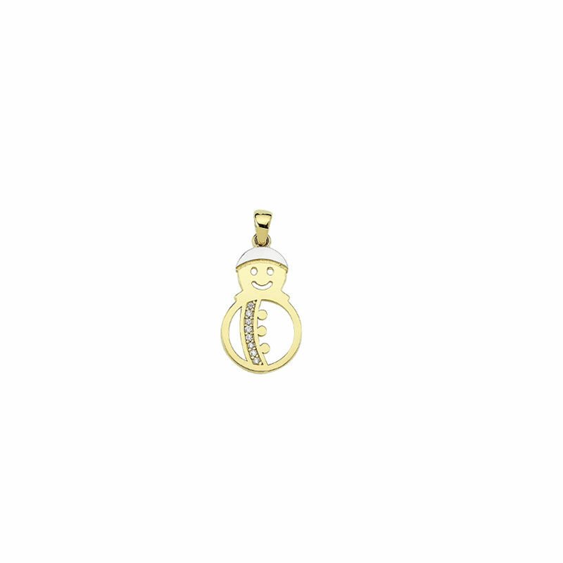 Beelo Gold 14K Altın Kardan Adam Kolye Ucu