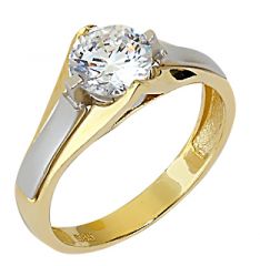 Beelo Gold 14K Altın Tek Taş Yüzük YTT052