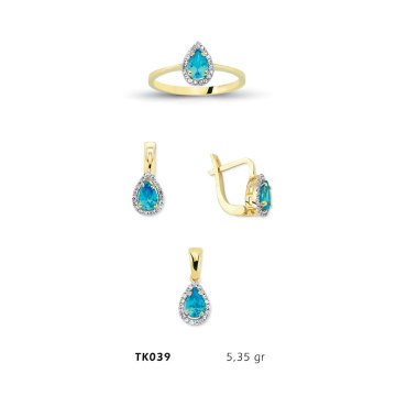 Beelo Gold 14K Altın Üçlü Set BGTKH039