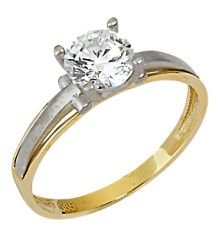 Beelo Gold 14K Altın Tek Taş Yüzük YTT056