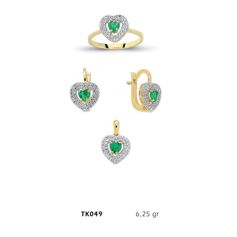 Beelo Gold 14K Altın Üçlü Set BGTKH049