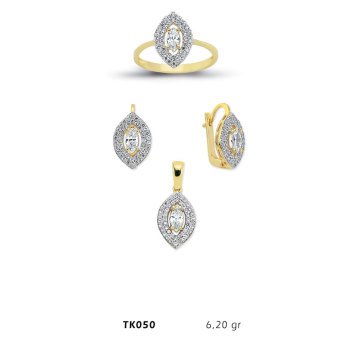 Beelo Gold 14K Altın Üçlü Set BGTKH050