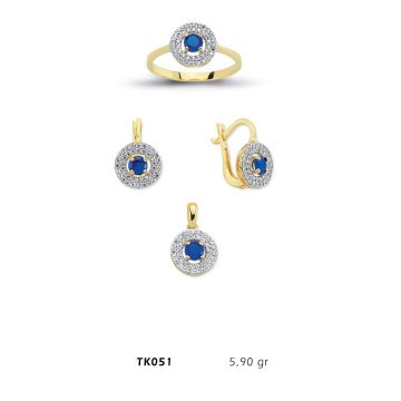 Beelo Gold 14K Altın Üçlü Set BGTKH051