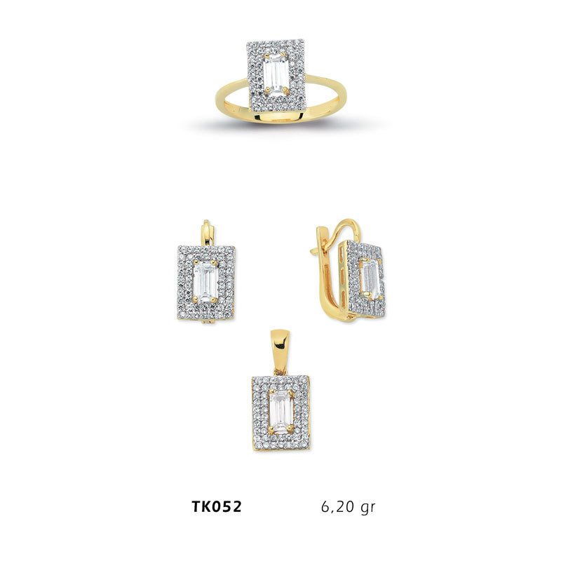 Beelo Gold 14K Altın Üçlü Set BGTKH052