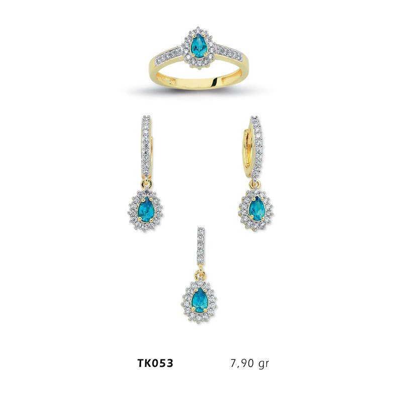 Beelo Gold 14K Altın Üçlü Set BGTKH053