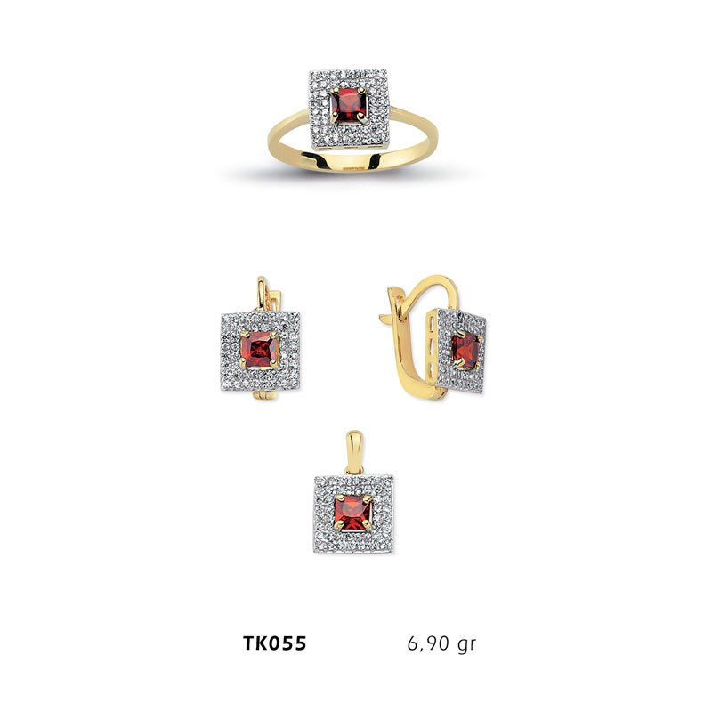 Beelo Gold 14K Altın Üçlü Set BGTKH055