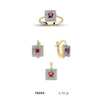 Beelo Gold 14K Altın Üçlü Set BGTKH055
