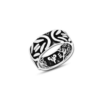 Beelo Silver 925K Gümüş Kral Zincir Motifli Erkek Yüzük