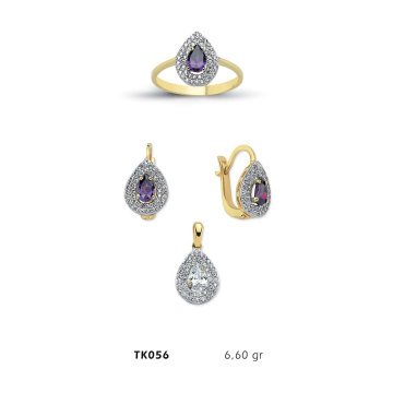 Beelo Gold 14K Altın Üçlü Set BGTKH056