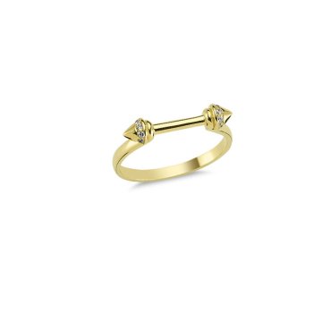 Beelo Gold 14K Altın Tasarım Yüzük