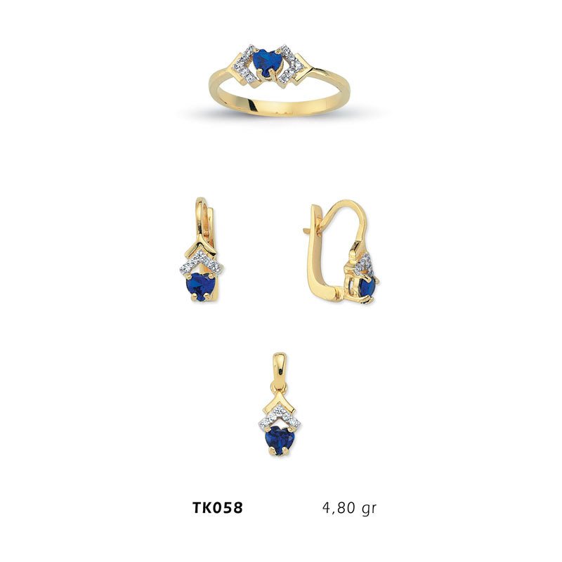 Beelo Gold 14K Altın Üçlü Set BGTKH058