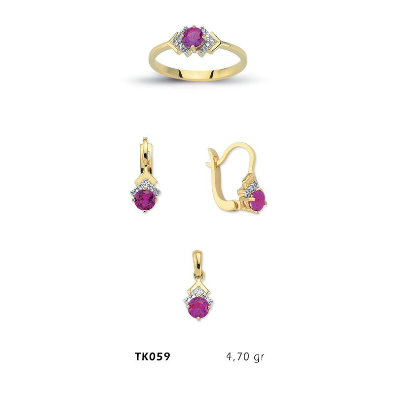 Beelo Gold 14K Altın Üçlü Set BGTKH059
