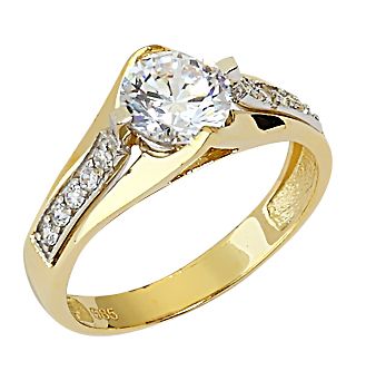 Beelo Gold 14K Altın Tek Taş Yüzük YTT068