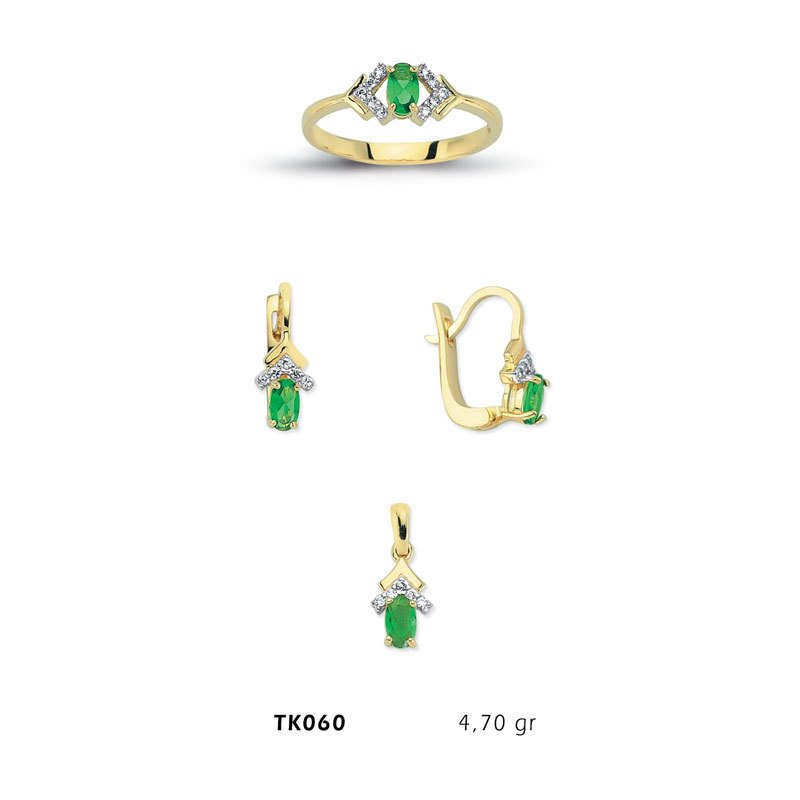 Beelo Gold 14K Altın Üçlü Set BGTKH060