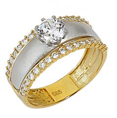 Beelo Gold 14K Altın Tek Taş Yüzük YTT069