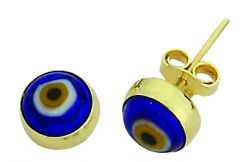 Beelo Gold 14K Altın Nazar Küpe
