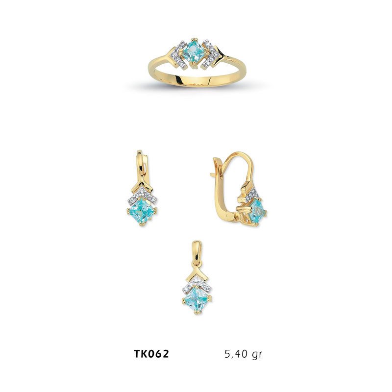 Beelo Gold 14K Altın Üçlü Set BGTKH062